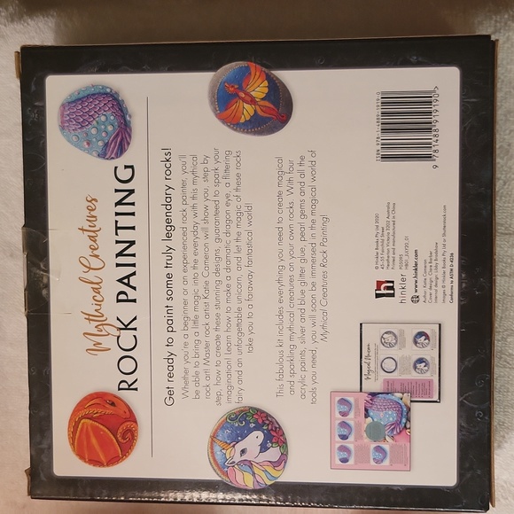 NWT Mythical Creatures Rock Painting - Picture 3 of 4